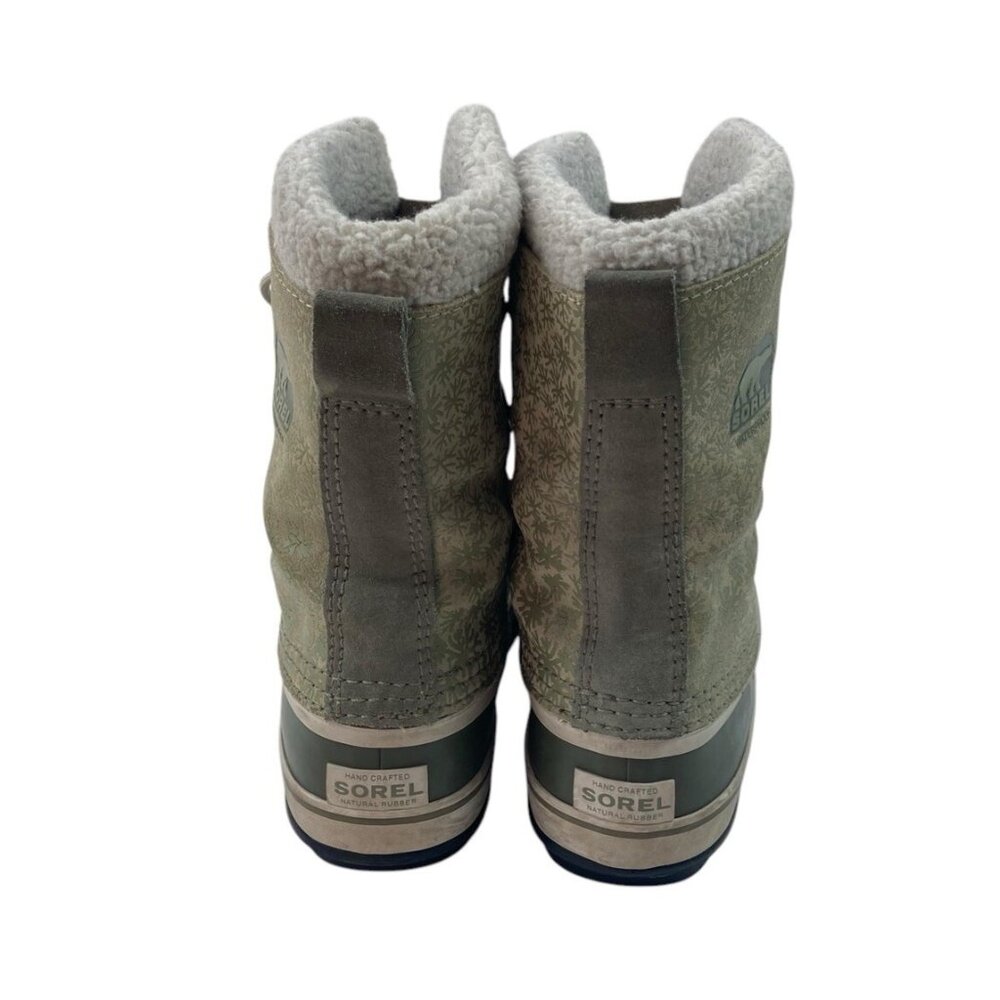 Sorel Olive and Cream Winter Boots - Picture 5 of 13
